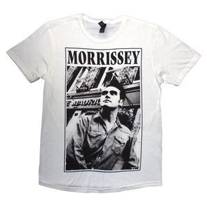 Morrissey Unisex Adult Maurice T-Shirt / White/Black